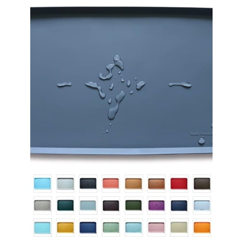 Waterproof Pet Feeding Mats with High Lips - Multiple Size and Colors for
